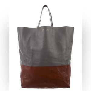 Celine Bicolor Vertical Cabas Tote